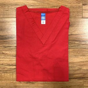 Gel Scrubs Top Size XXS Small Red 6557 Nursing Medical Uniform Costume Dr NWT